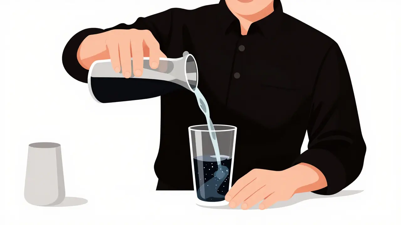 Moderní bartender nalévá absint s dodržením bezpečných limitů.