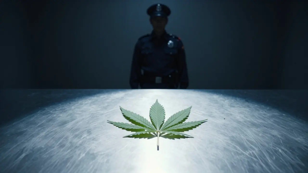 Konopný list pod přísným policejním dohledem v Japonsku