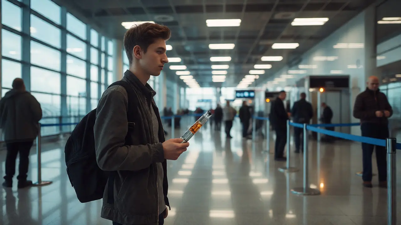 Můžu vzít dab pen s HHC na letiště? Pravidla TSA a cestování
